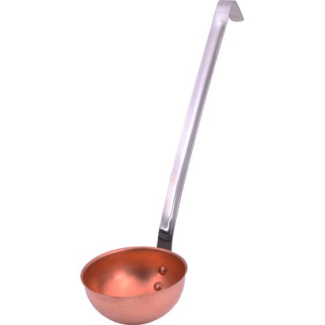Cuchara de cobre ø 11 con mango de acero inoxidable - Práctica