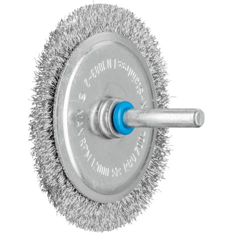 PFERD TOOLS Rundbürste ungezopft RBU Ø70x4 mm Schaft-Ø6 mm Edelstahl-Draht-Ø0,20 10 Stk (1/4)