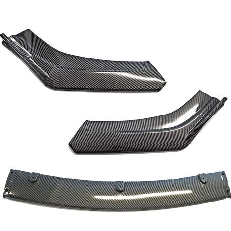 Splitter paraurti anteriore per auto in carbonio nero EPTUNING029 (1/5)