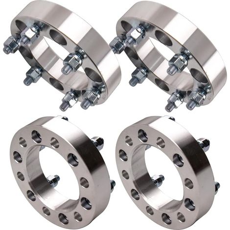 4PCS Aluminum Track Spacers 6x139.7mm 35mm for FJ-40 Landcruiser Cruiser for 4Runner SR5 96-13 Hilux for D21 Wheel Spacers (1/5)