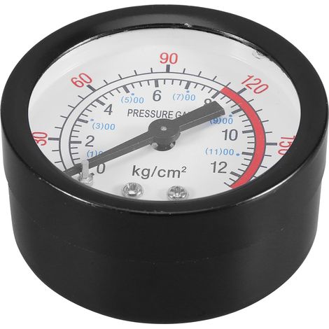 Manomètre à Air Vertical 1/4 pour Compresseur sans Huile, Accessoire de Mesure de Pression Fiable, Compatible Compresseurs Portables et Stations de Gonflage (1/5)