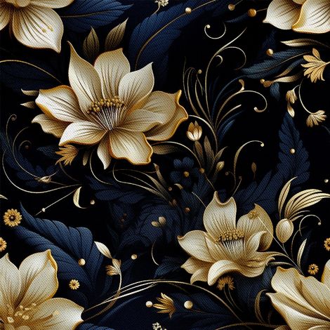 Tela decorativa para exteriores Oxford - Motivo floral I DX5622 (1/5)