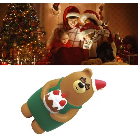 Décoration de Noël créative en forme d'ourson en gâteau, mini-ourson en résine, décoration de bureau. (1/5)