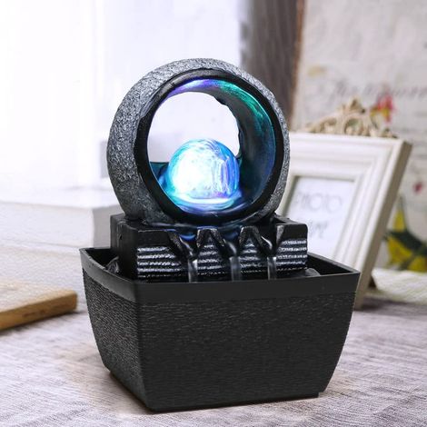 Living Fontaine table boule roulante plateau table fontaine eau boule roulante fontaine eau cascade maison 13 12 18 virgule 5 cm (1/5)