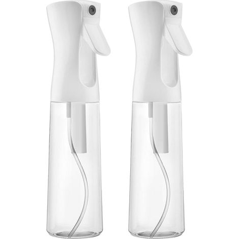 Lot de 2 vaporisateurs multifonctionnels, plastique, 300 ml, blanc/transparent (1/5)