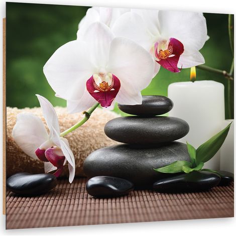 Quadro deco panel, Orchidee zen - 40x40 (1/5)