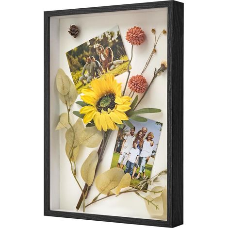Cadre Photo 3D à Remplir, A3, 3cm Profondeur, Noir, 43.5×31 cm (1/5)