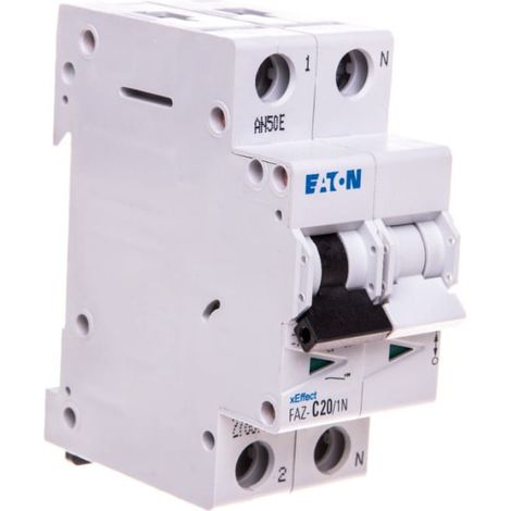 Interruttore magnetotermico 1+NC 20A 15kA AC FAZ C20/1N 278675