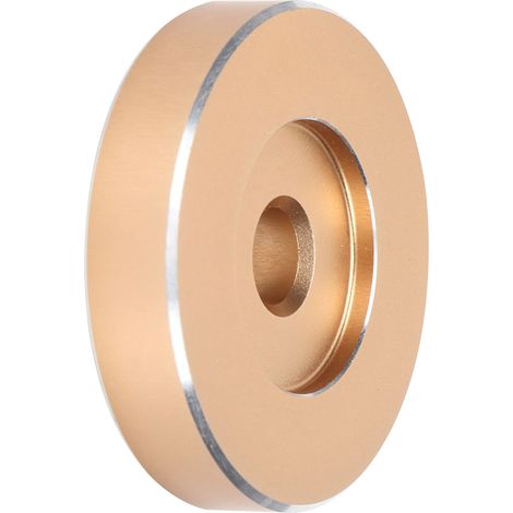 Adaptateur 45 TR/Min de Platine Vinyle Grand Trou - Feuille de Conversion Noir pour Vinyles - Or (1/5)