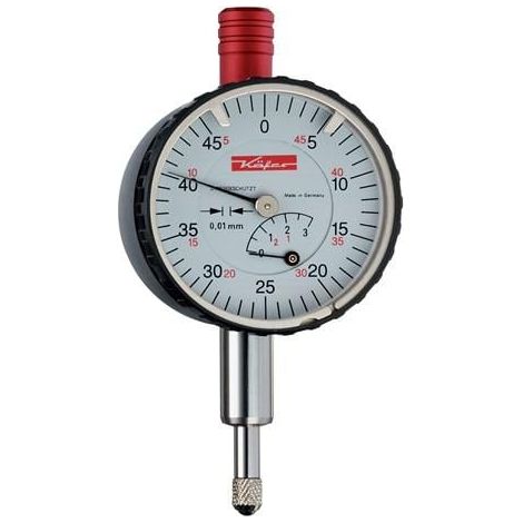 KÄFER Reloj comparador KM 4S 3mm división 0,01mm con protección contra golpes - 10002