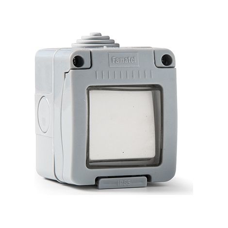 COMMUTATORE A SUPERFICIE STAGNO CON LUCE IP55