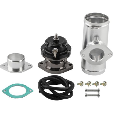 Type-RS Blow Off Ventil Kit Schwarz & 2.5" Aluminum Flansch Pipe AdapterType-RS Blow Off Valve Kit Black & 2.5" Aluminum Flange Pipe Adapter neu (1/5)