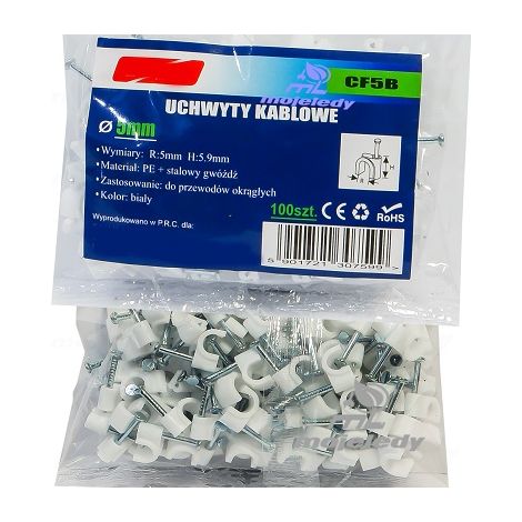 Supporto FLOP 05 100 pz. conf. 5x5,9 bianco CF5B