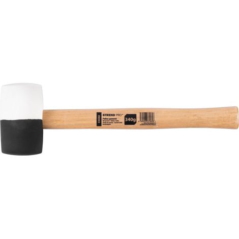 Hammer Strend Pro HM232, 340 g, 290 mm, Gummi, BlackWhiteHead, Holzgriff