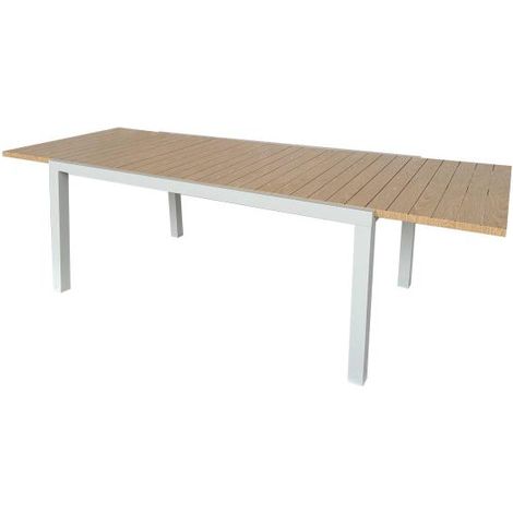 Ausziehbarer Tisch Sicilia weiß 200-300x100x74