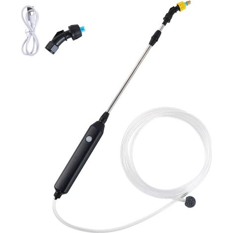 Pulvérisateur Électrique Portatif - Batterie 2400 mAh - Buse Réglable 360° - Manche Télescopique Ergonomique - Pour Arrosage Jardin Nettoyage Voiture Intérieur - 1 Pièce (1/5)