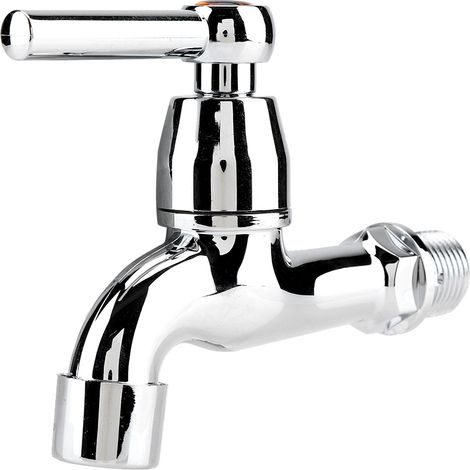 Wasserhahn aus ABS-Kunststoff, Waschbecken- und Badezimmerarmatur, Waschmaschinenarmatur mit Einhebelmischer zur Wandmontage für den Außenbereich (Ein Wort).