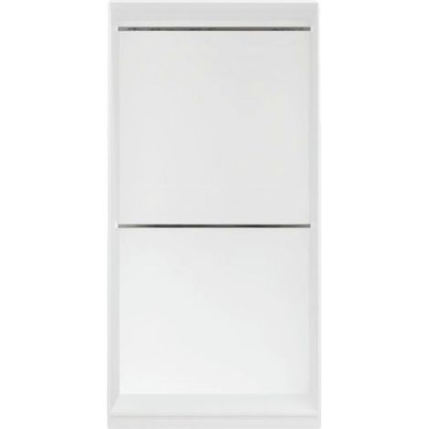 Topeshop – Armoire modulable OPENO 2W blanche – 2 barres pour vêtements – Accès rapide – Design moderne et minimaliste – Idéal pour chambre (1/5)