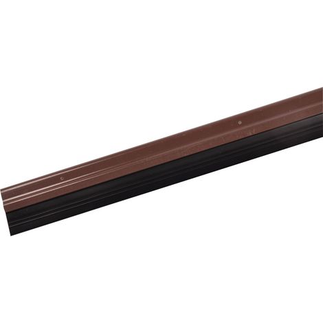 Türbodendichtung 100cm Bürstendichtung Gummidichtung Türdichtung Zugluftstopper - 75112-Gummi braun
