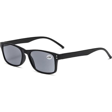 Lunettes de lecture colorées, compatibles hommes et femmes, avec protection UV. Noir mat, grossissement x3.0. Noir sable. (1/5)