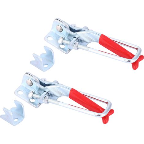Fermoir À Ressort En Métal - Acier Plaqué Nickel Anticorrosion - Pour Boîte Étanche Et Caisse De Transport - Lot De 2 Pièces (1/5)