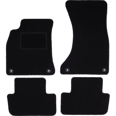 Schwarze Veloursmatten für: Audi A4 B8 Limousine, Kombi, Avant, Allroad (2007-2015) (1/5)