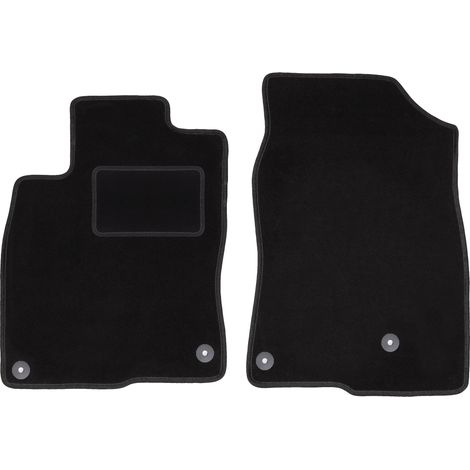 Alfombrillas delanteras negras para Honda Civic X hatchback (2017-)