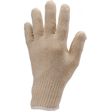 Gant de travail tricot EUROLITE EUROTECHNIQUE coton léger écru T7 COVERGUARD 4300 (1/4)