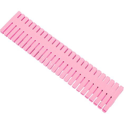 12 séparateurs de tiroir réglables, pour sous-vêtements, chaussettes, cosmétiques, chambre, bureau (1/5)