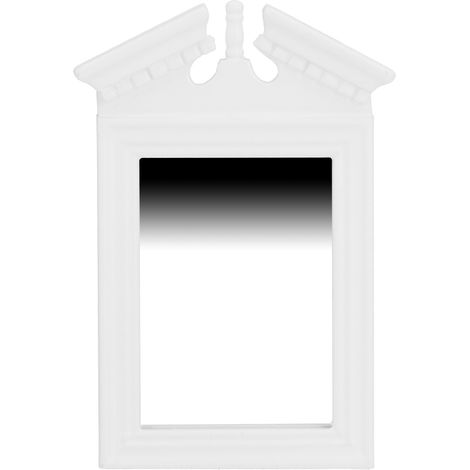 Miroir de Vanité Miniature 1:12 pour Maison de Poupée, Design Élaboré Blanc pour Salle de Bain de Poupée (1/5)