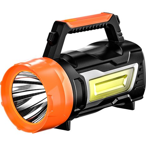 Lampe torche à Manivelle, IPX4 Rechargeable Lampe de Poche avec USB, 3 Sources lumineuses indépendantes (1/4)