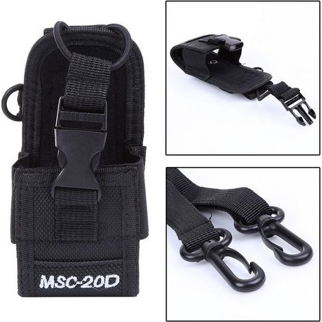 Compatible with MSC-20D walkie-talkie leather case, walkie-talkie shoulder bag, arm bag (1/4)