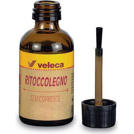 Ritocco Legno con Pennello 25 ml Bianco – per Graffi su Mobili e Porte