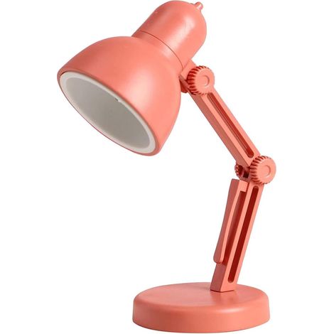 Lampe de Bureau LED Magnétique Mini Lecture Rose Rouge Portable Mignonne (1/4)