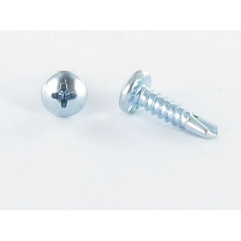 Vis autoperceuse Tête cylindrique bombée TCB Phillips 4.2X25 Non Cranté Acier zingué-10 pièces