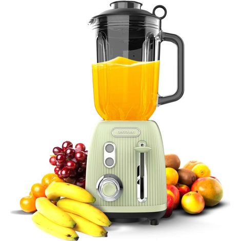 Cecotec Standmixer Power Black Titanium RetroGrün