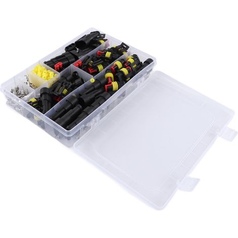 Connecteur étanche automobile pour projecteurs HID xénon, boîtier avec faisceau de câbles, fiche mâle-femelle, kit de connexion électrique (1/5)
