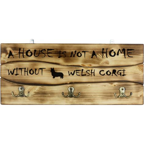 Welsh Corgi I - gruccia con cane, espositore per medaglie, decorazione per la casa di Art-Dog (1/5)