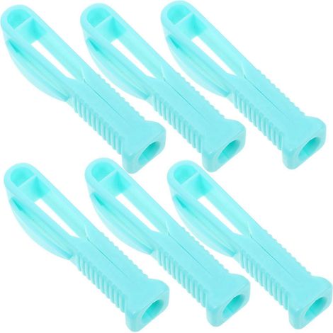 Ouvre-ampoules en plastique (lot de 6) avec rainure, mini ouvre-bouteilles professionnels-6.50X1.50X1.50CM-Green