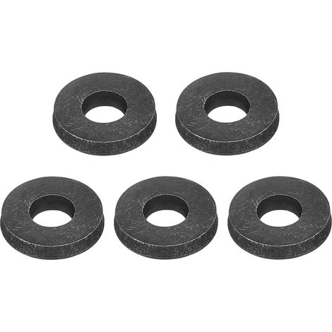 M10 Carbone Acier Plate Rondelle, 5pcs 10.5 x 26 x 5mm Noir Oxidé Niveau 8.8 Alliage Acier Ultra Épais Fixations pour Mécanique Industrie, Automobile (1/5)