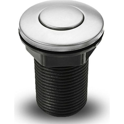 32 mm noirInterrupteur pneumatique à bouton-poussoir pour baignoire, spa, déchets, déchets (1/5)