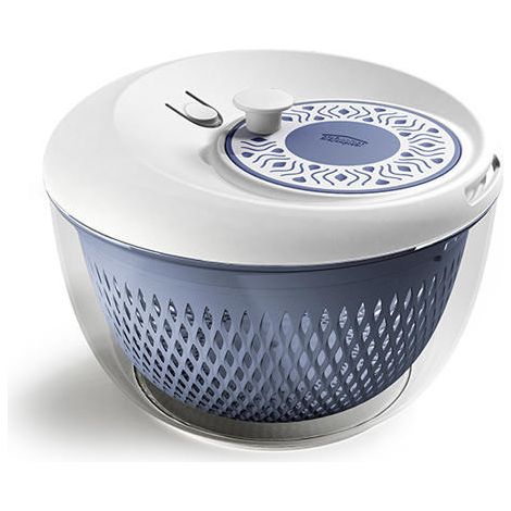 Stefanplast Tosca, centrifuga insalata 2 in 1, cm 26x18 Blue-bianco