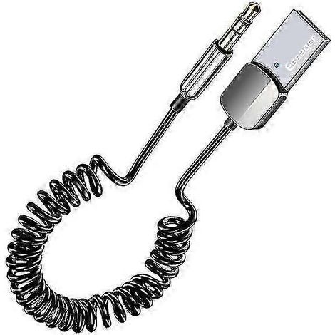 Adaptateur auxiliaire Bluetooth (dongle) - USB vers prise jack 3,5 mm pour autoradio, kit mains libres Bluetooth 5.0, compatible avec les récepteurs de voiture et les émetteurs Bluetooth. (1/5)