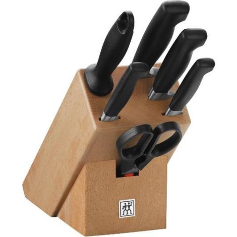 Zwilling Four Star Bloque de cuchillos negro 7 piezas (1/4)