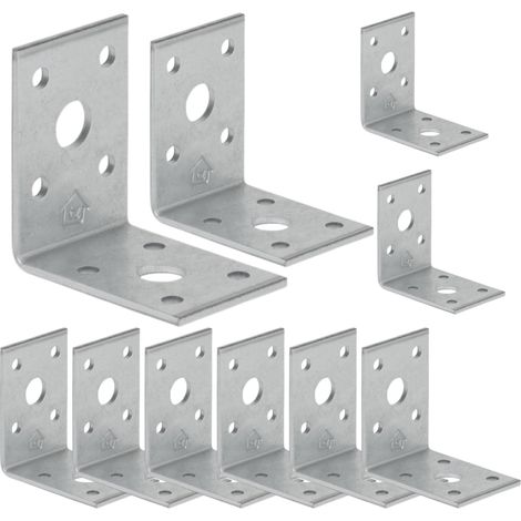 Connettore angolare in acciaio 50x50x40 mm, 10 pezzi