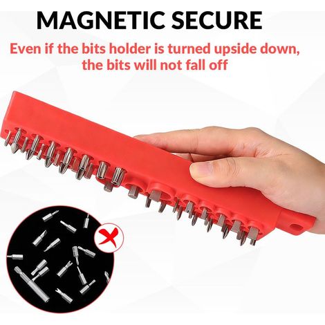 Support magnétique de rangement pour forets, fraises et autres outils, robuste support magnétique pour outils de quincaillerie. (1/5)