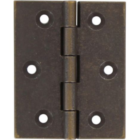 cerniera fresata piana mm 50x40 bronzata collo zancato infissi porte mobili (1/4)