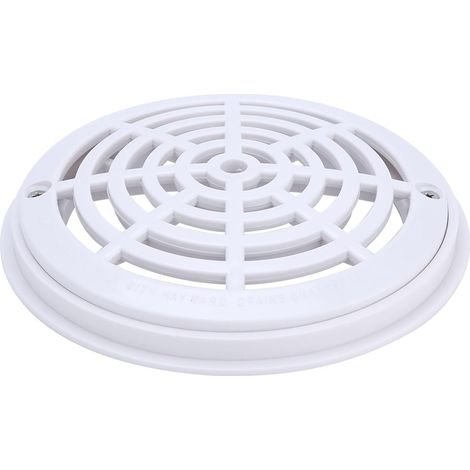 Couvercle de Bonde de Fond pour Piscine 20,5 cm (8 Pouces) – Grille de Drain en ABS Blanc – Couvercle de Remplacement pour Piscine, Spa et Bain à Remous (1/5)