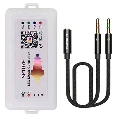 5-24V Mobile Bluetooth Controller SP107E WS2812B Colorful Music Bluetooth Controller