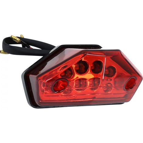 Rücklicht P2R für Motorrad Rieju 50 MRT 12 V mit LED, rote (1/4)